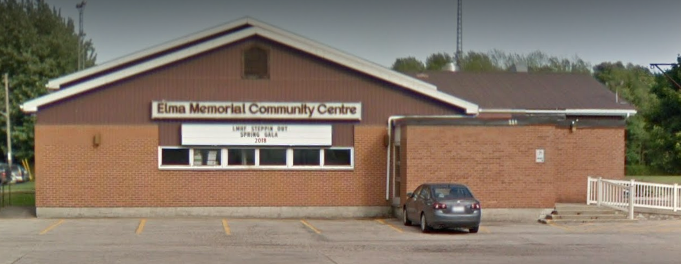 View of Elma Memorial Community Centre, the front, outside