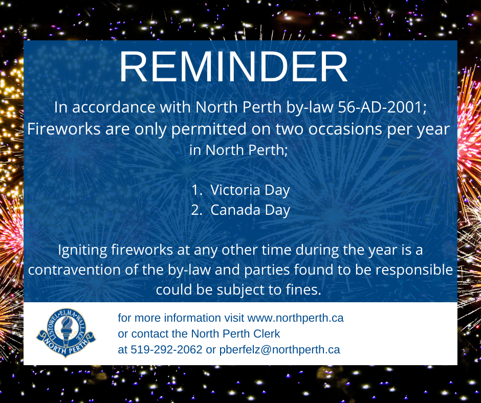 Reminder – Fireworks